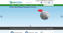 Desktop Screenshot of abnewswire.com